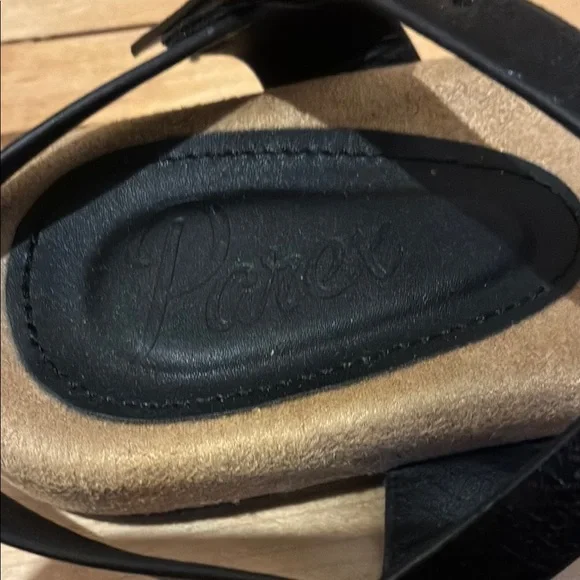 Women's Black Strappy Sandals - Picture 2 of 4